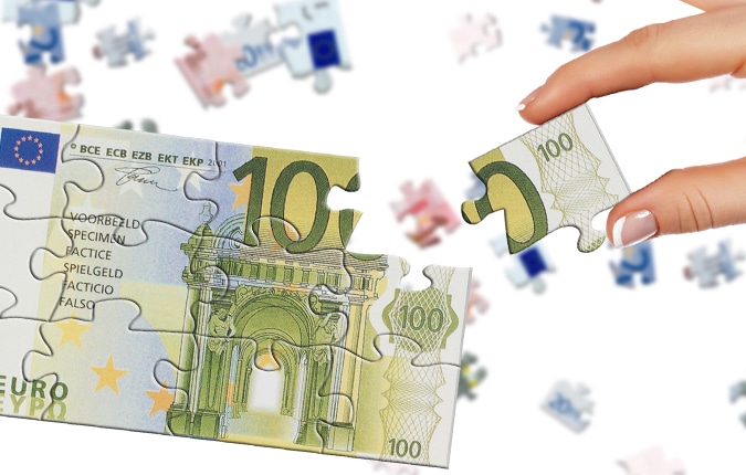 100 eurot raha puzzle äri